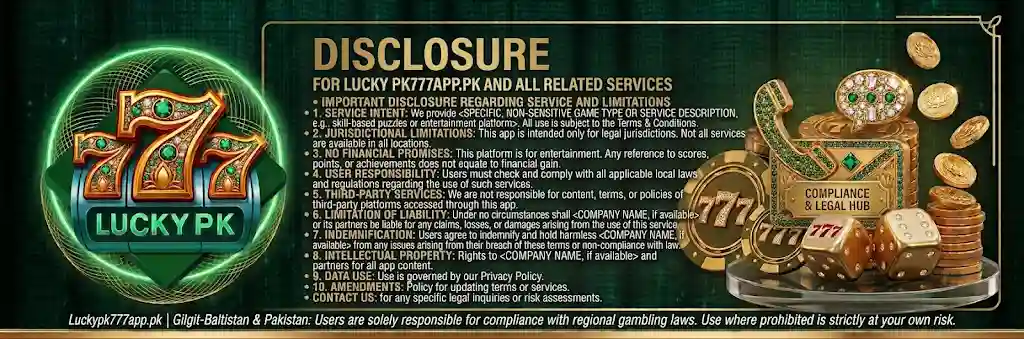 Lucky PK777 Game Disclosure